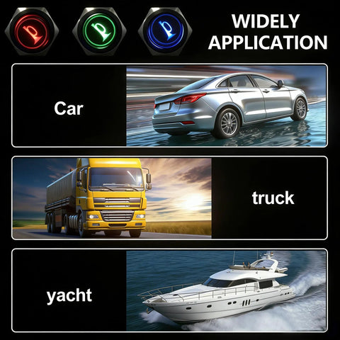 Widely used 16mm Raised Speaker Horn Momentary Push Button Switch With 12V Blue LED Light for cars, trucks, and yachts