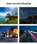60 Inch Carbon Fiber Tripod For Cameras Ultralight Travel Buddy With 360 Degree Ball Head in diverse shooting environments