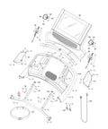Console Frame Replacement For NordicTrack Commercial 2950 Treadmill Compatible With NTL192210 NTL19221-INT0 NTL191190 NTL191194 Replacement Component 403992 Durable Mounting Bracket For Display Console black treadmill console frame diagram
