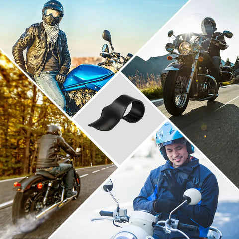 Four Black Motorcycle Throttle Mounts Ride Ready Wrist Throttle Assist Rest For Handlebar Grips Cruise Control Assist