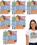 Six Pack DTF Transfers For T Shirts Ready To Press Heat Transfer Stickers 7x7 Washable Iron On Vinyl Decals in colorful design