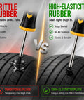 Comparison of brittle rubber and high-elasticity rubber for 60 Piece Tire Repair Screws With Sealant Heavy Duty Tubeless Tire Plug Kit.
