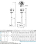 Tough As Nails One Half Horsepower Sump Pump For Basement And Crawlspace Water Control with detailed dimensions and specifications chart.