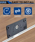 Close-up view of Cabinet Door Sliding Silent Plastic Roller Pulleys Set installed on a wooden surface, showcasing easy installation.