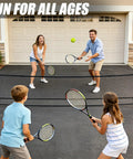 All In One Portable Pickleball And Tennis Practice Net System No Tools Easy Setup In Minutes Freestanding 10ft Net in use
