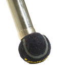 Keep Your Floors Fresh With Dope Table Leg Caps Small Tennis Ball Style Glides Non Slip Chair Protectors Heavy Duty Navy 200 Count close-up of navy tennis ball glide on chair leg.