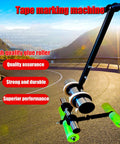 Stand Up Floor Marking Tool With Two Parallel Line Tape Applicator For Aisles And Warehouse Safety Marking, Circle Drawing Kit Included, Playground And Sports Courts Ready To Go, Pro Grade Floor Tape Pasting Machine on court