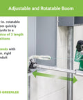 Greenlee G1 Versi-Tugger Handheld Cable Puller shows adjustable 17-in. rotatable boom for efficient electrical wiring tasks.