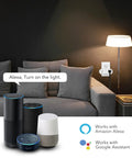 Living room with lamp controlled by Dual Outlet Smart Plug 15A WiFi Extender with Independent Outlets Works With Alexa And Google Home