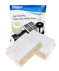 Two Pack Pleated Replacement Filters For Hoover FloorMate Upright Vacuums That Sucks Up Dust Fits FH40000 FH40010 FH40010B FH40030
