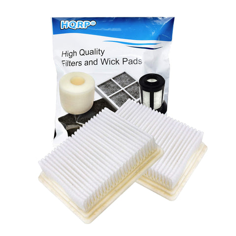 Two Pack Pleated Replacement Filters For Hoover FloorMate Upright Vacuums That Sucks Up Dust Fits FH40000 FH40010 FH40010B FH40030