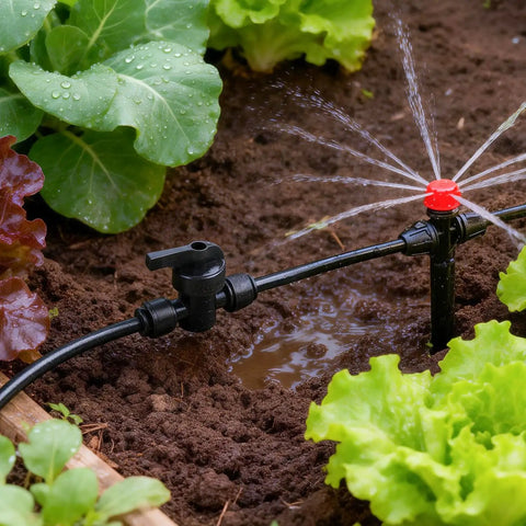12 Piece Quick Connect Drip Irrigation Shut Off Valve Fittings 1 Quarter Inch Inline Valves For Drip Tubing Leak Free Sprinkler System