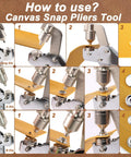 Step-by-step guide using All In One Boat Cover Snap Button Kit With 380 Stainless Steel Snaps 15mm Ergonomic Pliers