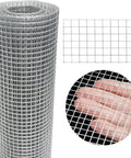 Rugged Heavy Duty Galvanized Wire Mesh Roll 8 Inch By 10 Foot 23 Gauge With 1/4 Inch Openings for Chicken Pens Coops and Garden Fences
