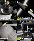 Garage Ready 6.5 Liter Manual And Pneumatic Oil Fluid Extractor Pump With Complete Accessory Kit step-by-step installation guide.