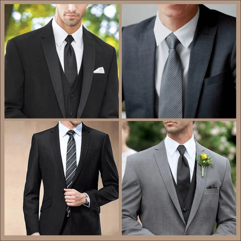 Men's Necktie Premium Fabric Business Formal Tie for Weddings Office Parties, 100 Percent Polyester, Soft Yet Crisp Drape, Durable Colorfast Material, Easy Care, Anti-Sway Buckle Design for a Slick, Hassle Free Look.