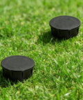 4 Pack Sprinkler Head Cap With Sealing Ring Spray Shut Off Covers For Outdoor Lawn Yard Garden Irrigation Black Easy Replacement For Sprinkler Heads 1.8 Inch Diameter on grass