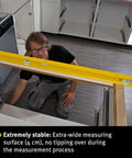STABILA Type R 300 Spirit Level, 40 cm, Torsion-Resistant Aluminium R Profile used for precise leveling.