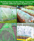 60 Pcs Greenhouse Hoops For Raised Beds Netting Kit Build Your Own Grow Tunnel With 8ft Rust Free Fiberglass Garden Hoops And 40 Clips in various garden settings