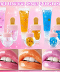DIY Lip Gloss Making Kit 74 Piece Pink Craft Set For Beginners with colorful lip glosses and shades on display