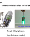 Green Underwater Fishing Light For Deep Drop Use With Longline Clip Waterproof LED Lamp That Attracts Fish Like A Pro And Lures