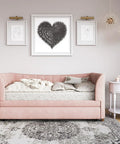 Valentina Twin Upholstered Daybed With Trundle In Pink Velvet For Sleepovers And Quick Guest Beds Soft Plush Look