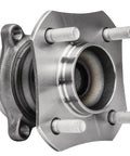 2 Rear Wheel Bearing Hubs For 2007-2012 Nissan Sentra 2.0L, Rear Left And Right Hubs, 4 Bolt Flange, Encoder Cap ABS, close-up view