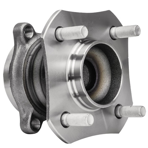 2 Rear Wheel Bearing Hubs For 2007-2012 Nissan Sentra 2.0L, Rear Left And Right Hubs, 4 Bolt Flange, Encoder Cap ABS, close-up view