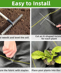 Installation steps of Heavy Duty Weed Barrier Fabric 6ft By 100ft Permeable Ground Cover For Gardens And Landscaping 3.5oz Woven UV Resistant