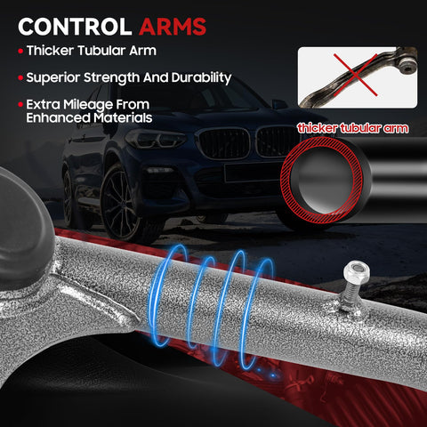 2 To 4 Inch Lift Upper Control Arms Kit For Front Tubular Suspension With Ball Joint Fits Silverado 1500 And Sierra 1500 1999 2006