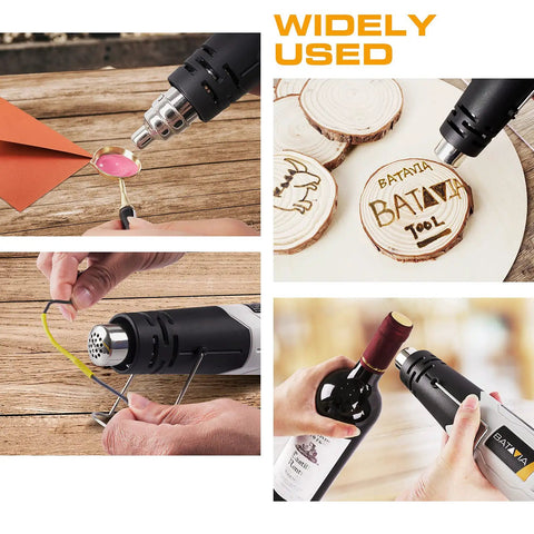 Compact 380W Mini Heat Gun With Two Modes 450 C And 250 C Delivers Quick Heat Up In About 1.5 Seconds, 6.8 Ft Cable in various craft uses
