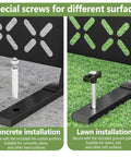 Outdoor Metal Privacy Fence Panels 72 Inches Tall By 46 Inches Wide Freestanding Privacy Screen with Dope X Shaped Design for concrete and lawn installation options