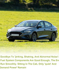 Ford Focus sedan 2013-2018 parked on grass, showcasing use of High Pressure Fuel Pump For Ford Focus 2.0L 2013-2018 Police Sedan Escape Fusion Taurus Edge Explorer Lincoln MKC MKT MKZ AG9Z-9350-B M73123 Replacement Part With Easy Install And Plug And Play