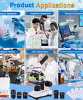 Applications of Kids And Adults Microscope With 40X To 2500X Magnification for science education and research.