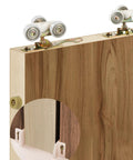 Pocket Door Hanger Commercial Grade Fits Johnson 1125 And Upgraded 1500 Hardware Kit with 1-Inch Nylon Ball Bearing Wheels on Wood Door