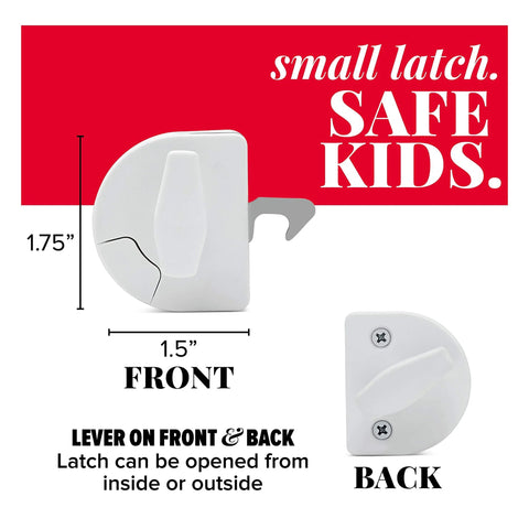 Two Way Sliding Door Safety Latch For Pool Safety Easy To Install Opens From Inside And Outside Childproof Lock Front View