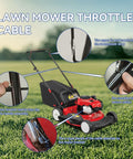Replacement Control Cable For 21 Inch Gas Self Propelled Mowers Fits Troy Bilt Craftsman MTD Yard Machines 140cc 190cc Briggs Stratton Engines Plug And Play DIY Friendly Easy Install, lawn mower throttle cable