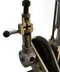 Hands On 4 Stroke Diesel Hand Crank Engine Model For Education With Movable Parts Demonstrating Crankshaft Piston Valves And Glow Plug 16 Inch Tall Learn Real World Engine Basics With Realistic Ignition close-up of gear and valve detail.