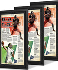 Newspaper Display Frame Set Premium Wood With Clear Acrylic Panel Fits 11 By 22 Up To 13 By 24 Newspapers Wall Mount Or Tabletop Stand Black 3 Pack
