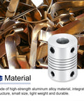 Two Pack 5mm To 8mm Aluminum Shaft Coupling Flexible Beams 25mm Long 19mm OD For Motors Encoders 3D Printers CNC Machines DIY Bots