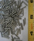 Pack Of 20 Dowel Pins 1/16 X 7/16 In 300 Series Stainless Steel - Beefy Corrosion-Resistant Hardware Fastener Assortment Kit For Home Workshop And Garage - Multi-Purpose Dowel Pin Set, stainless pins beside tape measure