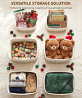 Get Your Home Sorted And Level Up Your Organization Game With This Six Piece Foldable Woven Storage Basket Set Perfectly Sized To Tackle Cabinet Clutter Clothes Sorting Toys And Daily Essentials Quick And Easy, organized baskets with toys, books, clothes, and blankets.