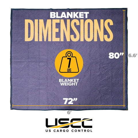 Moving Blankets Mega Mover 80 Inch By 72 Inch Pro Quilted Large Furniture Pads showing dimensions 80x72 inches