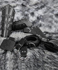 Epic Medieval Pirate Larp Sword Belt Set With Leather Bracers Skirt Hikes Sword Frog Holster And Coin Pouch accessories