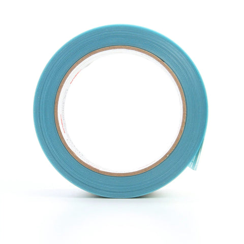 Perforated Trim Masking Tape For Auto Molding Protection Hand Tear Hard Band Edge Lifts Moldings For Concealed Paint Edges Speeds Paint Time Saves On Replacement 50.8 mm By 10 M Roll 10 mm Wide, blue roll front view.