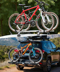 Bike Rack Straps 2 Pack With Extra Wide Silicone Anti Slip Coating For Real Grip And No Slippage on car and bike racks