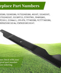 High Lift Mower Blades For 46 Inch Deck Replacement 2 Pack For Husqvarna YTH Series Craftsman And Poulan Pro in grass background