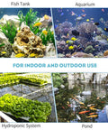 Fish tanks, aquariums, hydroponic systems, and ponds for 4 Outlet Aquarium Air Pump Quiet Adjustable Oxygen Aerator use