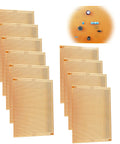 Ten Pack 73 By 100 Millimeter Copper Strip Board With 957 Holes Perfboard Kit For Soldering And DIY Electronics Projects Arduino Friendly Prototyping Boards For Makers, displayed with a close-up of components on a board
