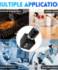 Blazing Fast 4K USB Webcam With 12 Megapixels And 120FPS Recording Killer Detail Golf Swing Camera mounted for industrial inspection.